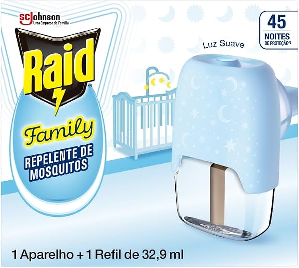 Raid Repelente Elétrico 45 Noites
